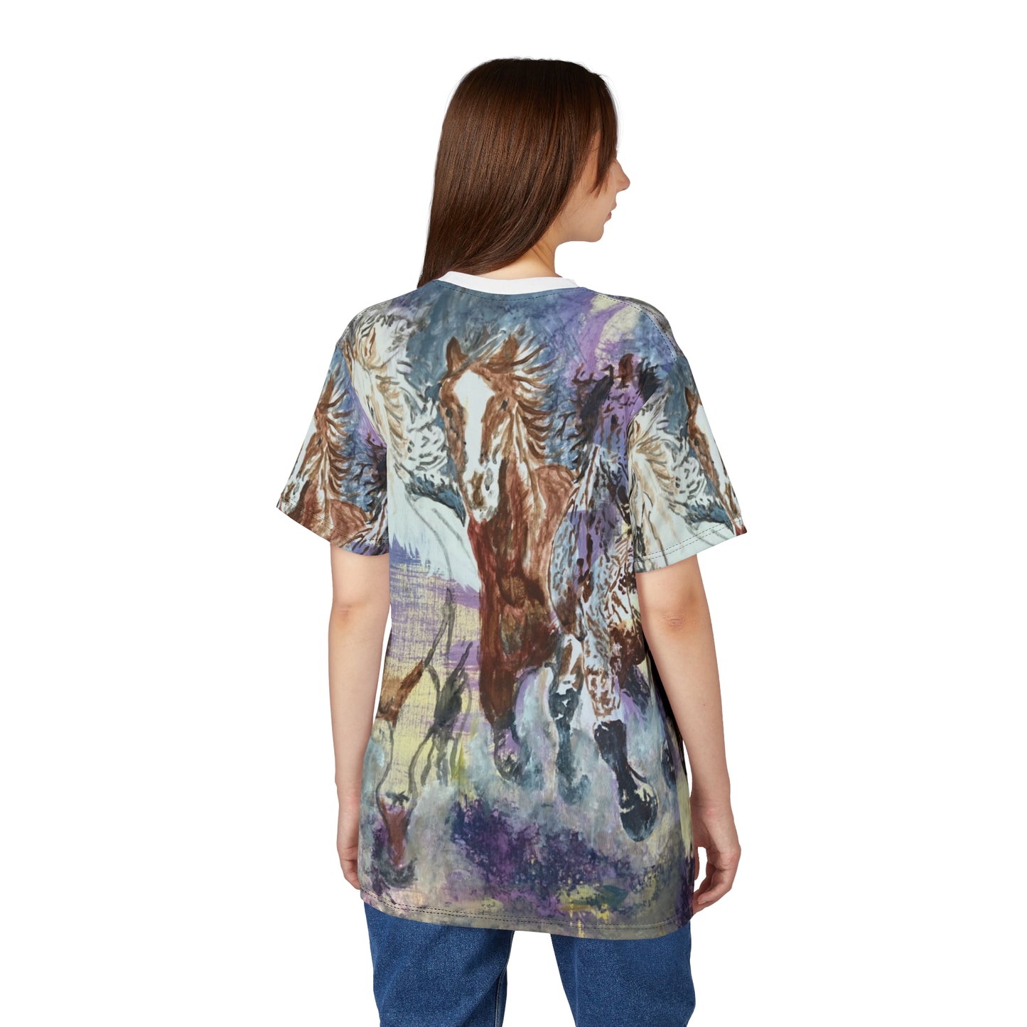 "Free as the Breeze" Unisex Tee, Horse Lovers Gift, Equestrian Apparel, Unique Graphic T-Shirt, Animal Art Clothing