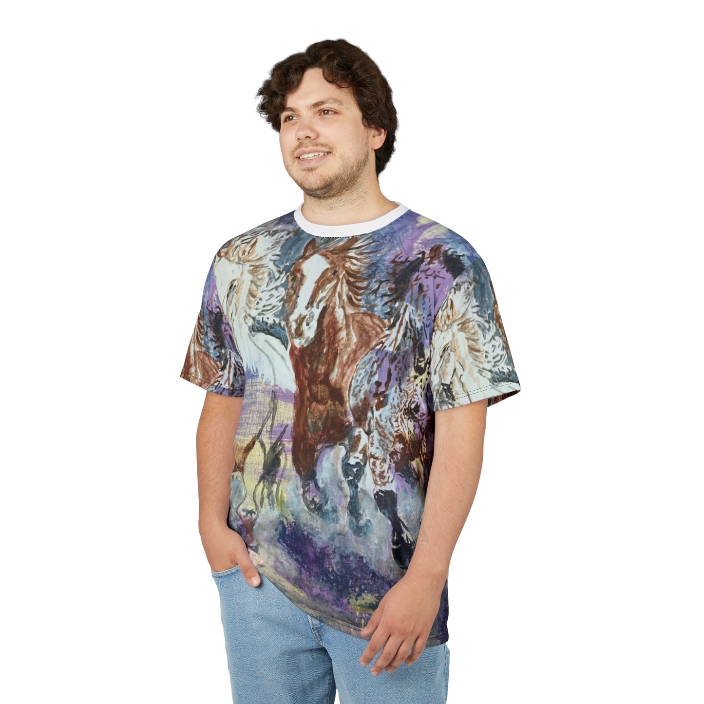 "Free as the Breeze" Unisex Tee, Horse Lovers Gift, Equestrian Apparel, Unique Graphic T-Shirt, Animal Art Clothing