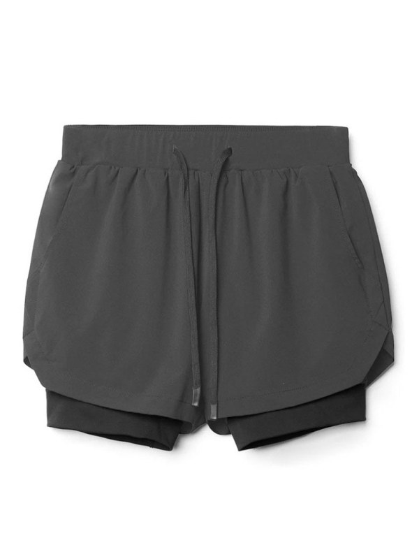 Men’s Double Layer Breathable Sport Shorts, 4 Colors