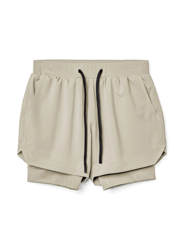Men’s Double Layer Breathable Sport Shorts, 4 Colors