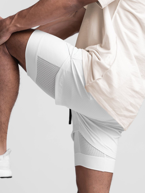 Men’s Double Layer Breathable Sport Shorts, 4 Colors
