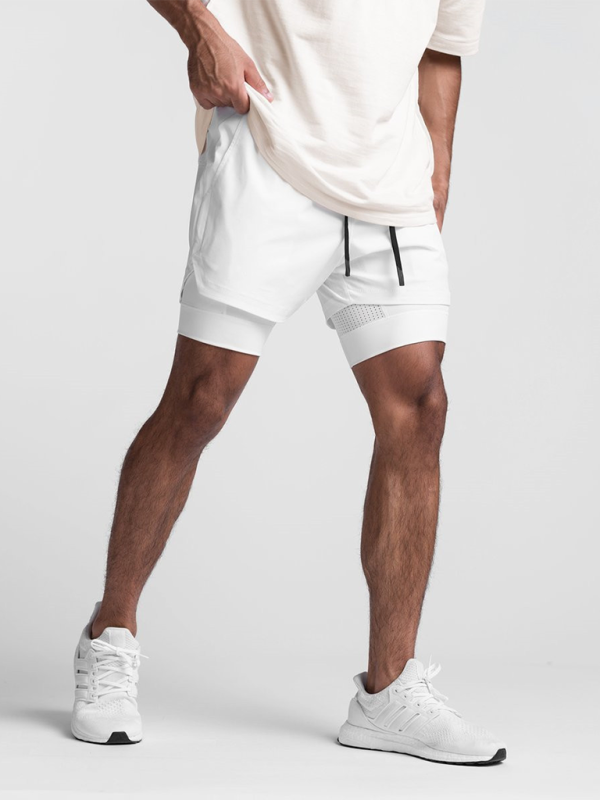 Men’s Double Layer Breathable Sport Shorts, 4 Colors