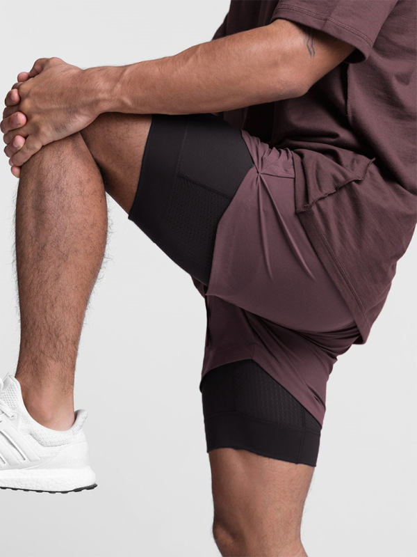 Men’s Double Layer Breathable Sport Shorts, 4 Colors