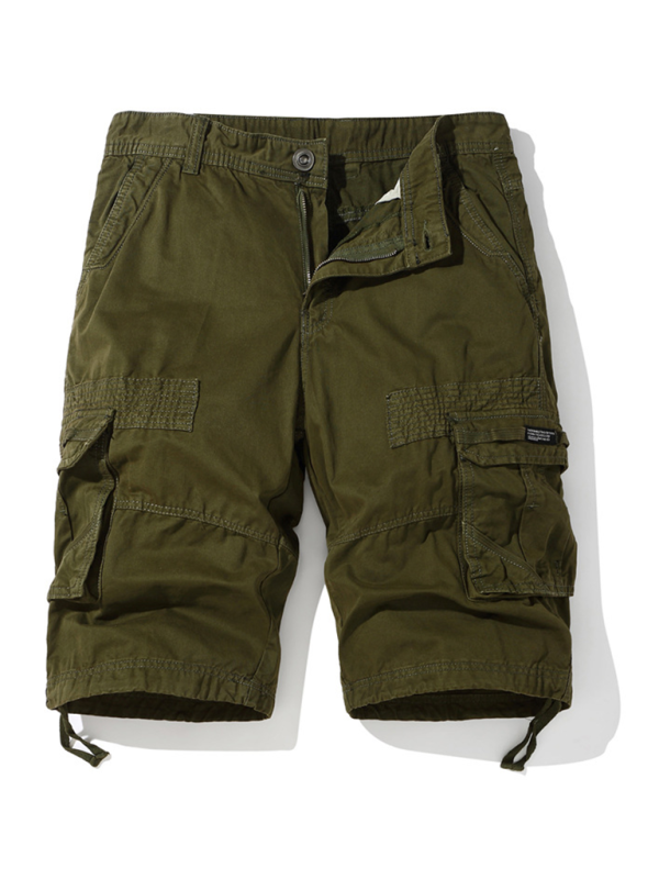 Men’s American Retro Cargo Shorts with Multi-Pockets, 6 Colors