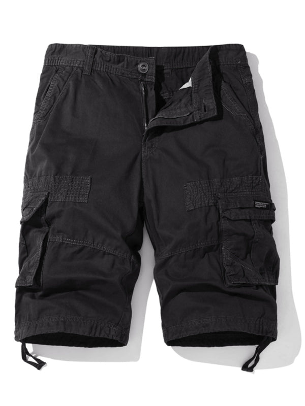 Men’s American Retro Cargo Shorts with Multi-Pockets, 6 Colors