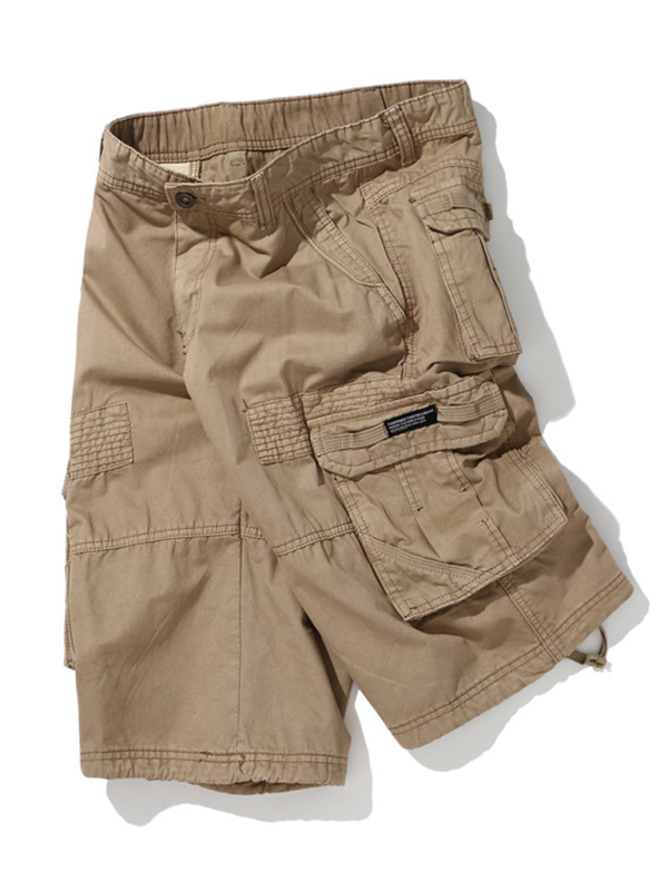 Men’s American Retro Cargo Shorts with Multi-Pockets, 6 Colors