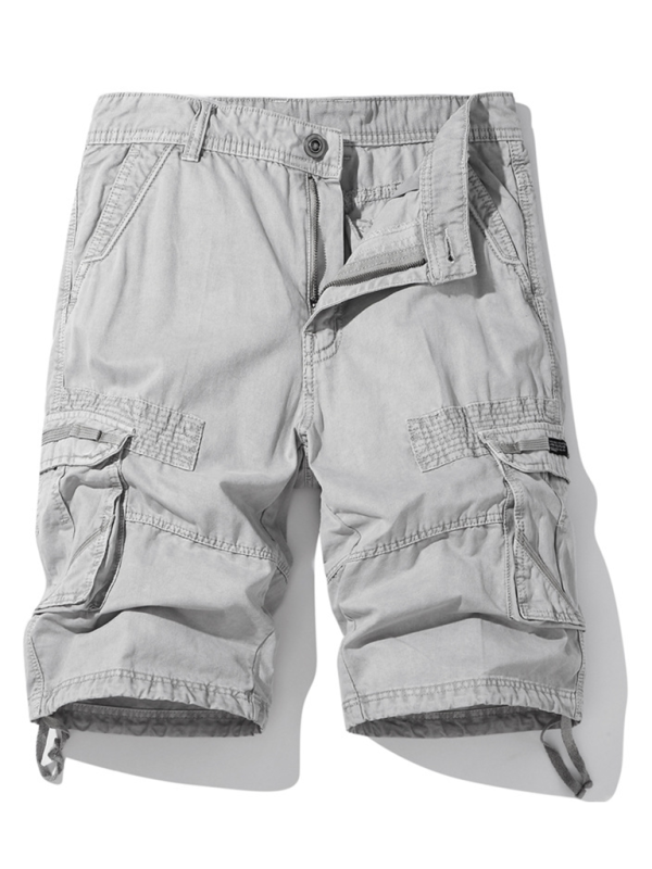 Men’s American Retro Cargo Shorts with Multi-Pockets, 6 Colors