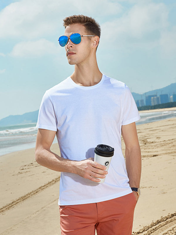 Unisex Cotton Stretch Short Sleeve T-Shirt, 8 Colors