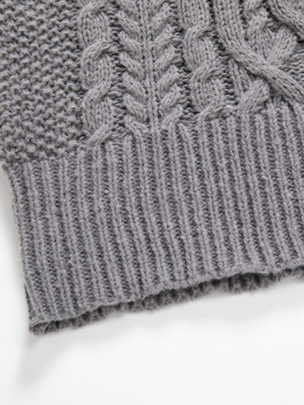 Men’s Thick Twist Pullover Sweater, 2 colors