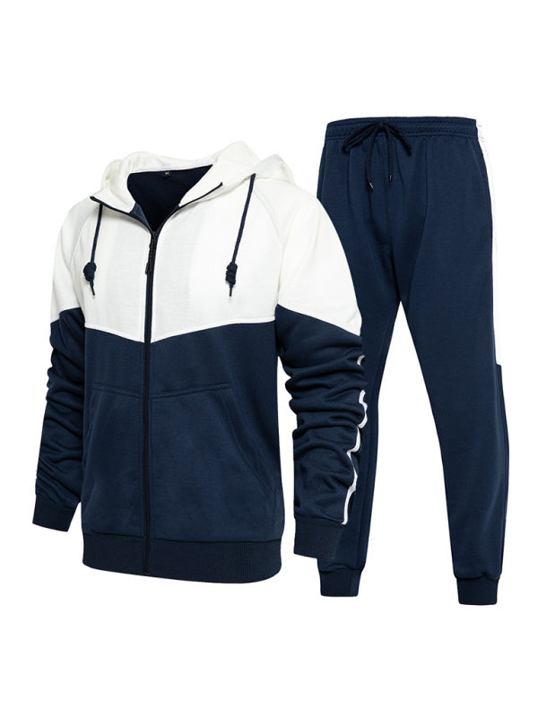 ChatGPT said: Men’s Colorblock Hooded Zip Tracksuit Shop the Look, – 4 Color Combinations