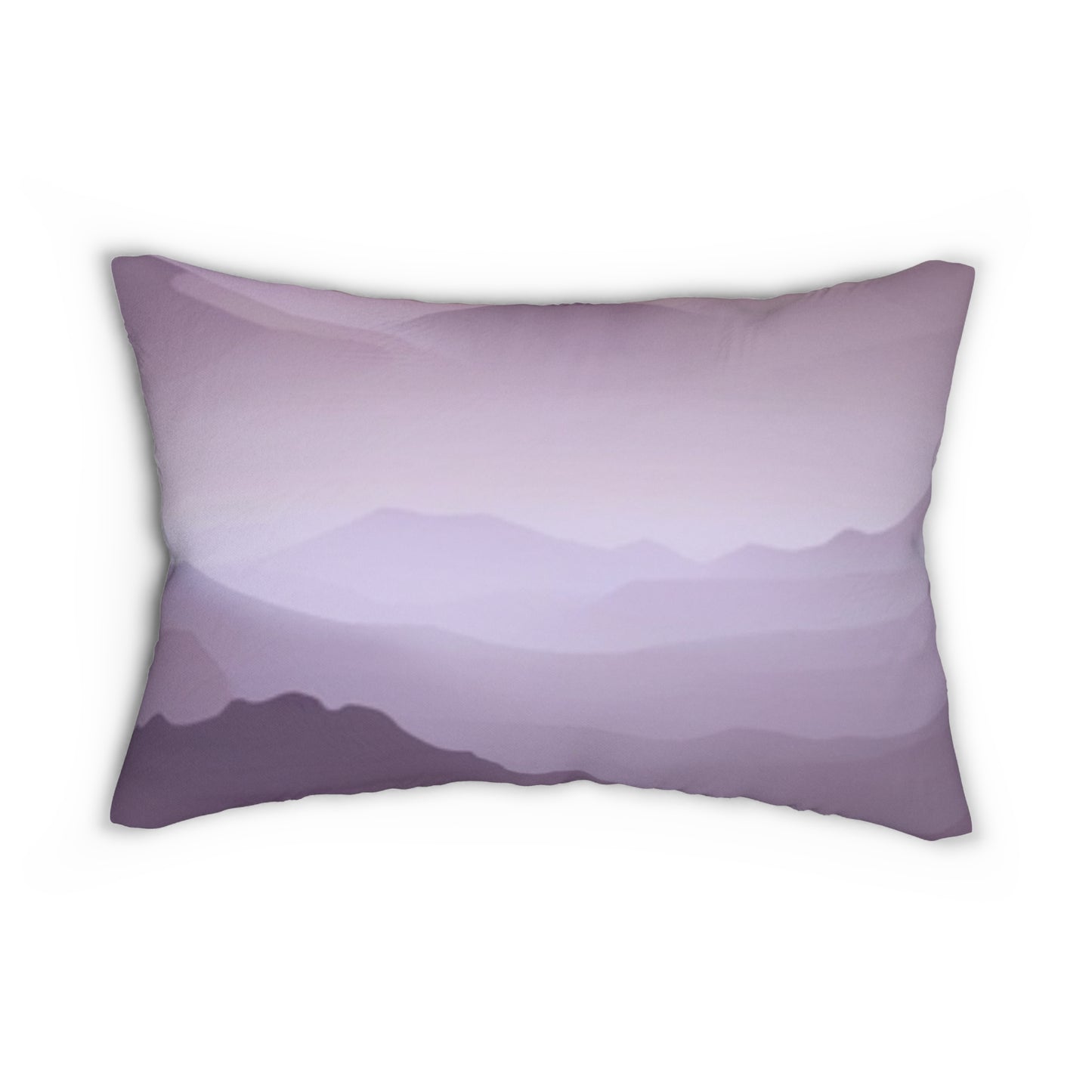 Purple Mountains Base, Spun Polyester Lumbar Pillow