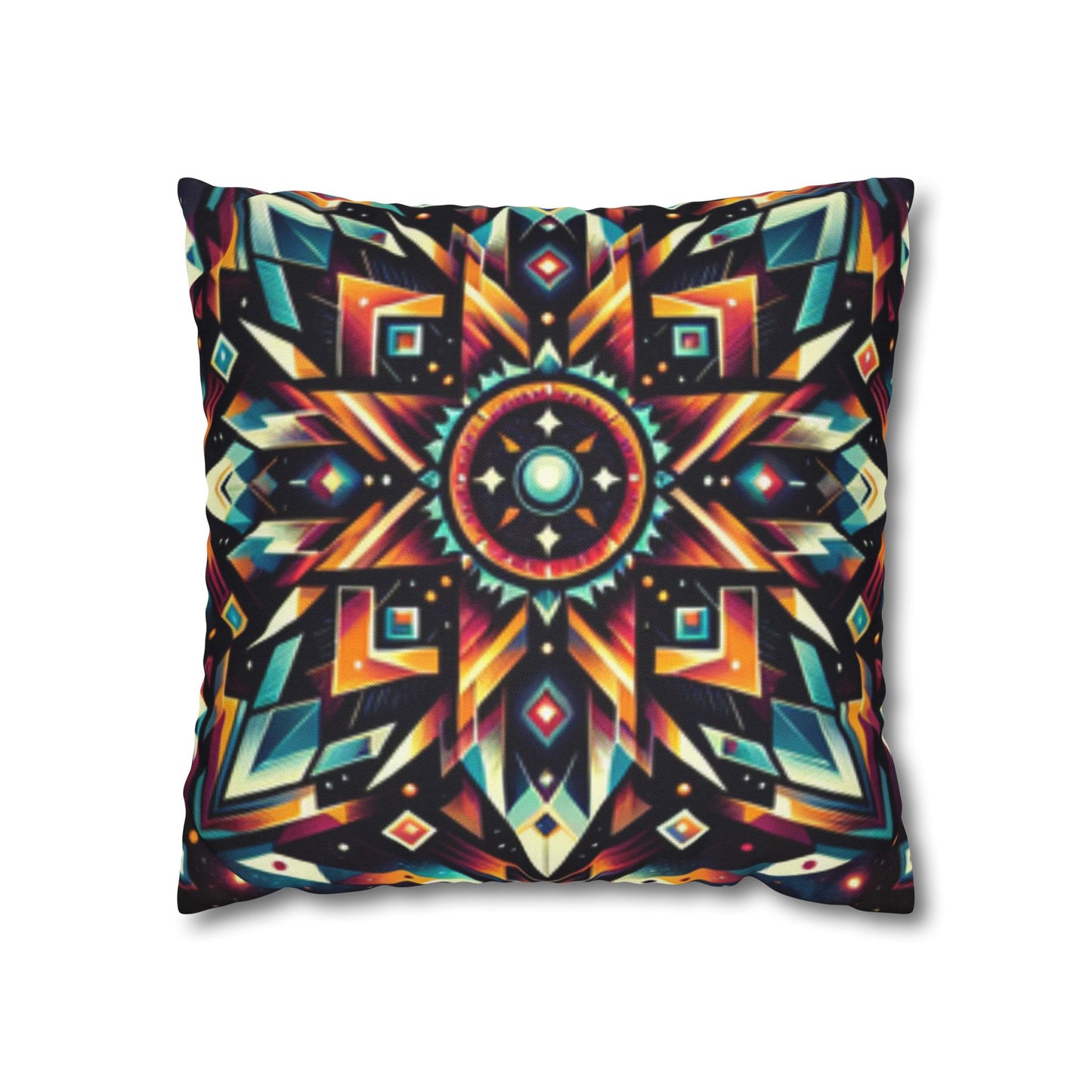 Geometric Tribal, Spun Polyester Square Pillowcase