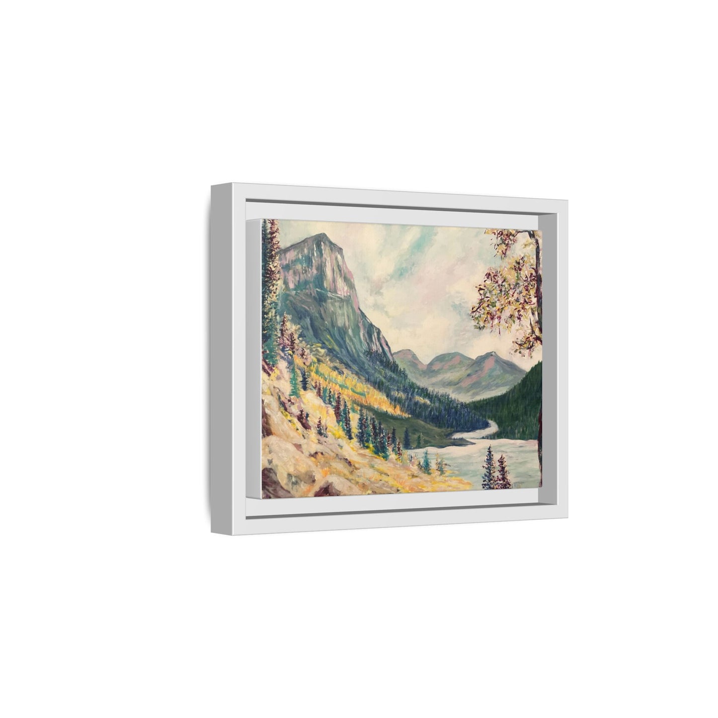 Cascading Landscape Framed Art, Nature Wall Decor, Scenic Home Décor, Mountain Artwork, Gift for Nature Lovers