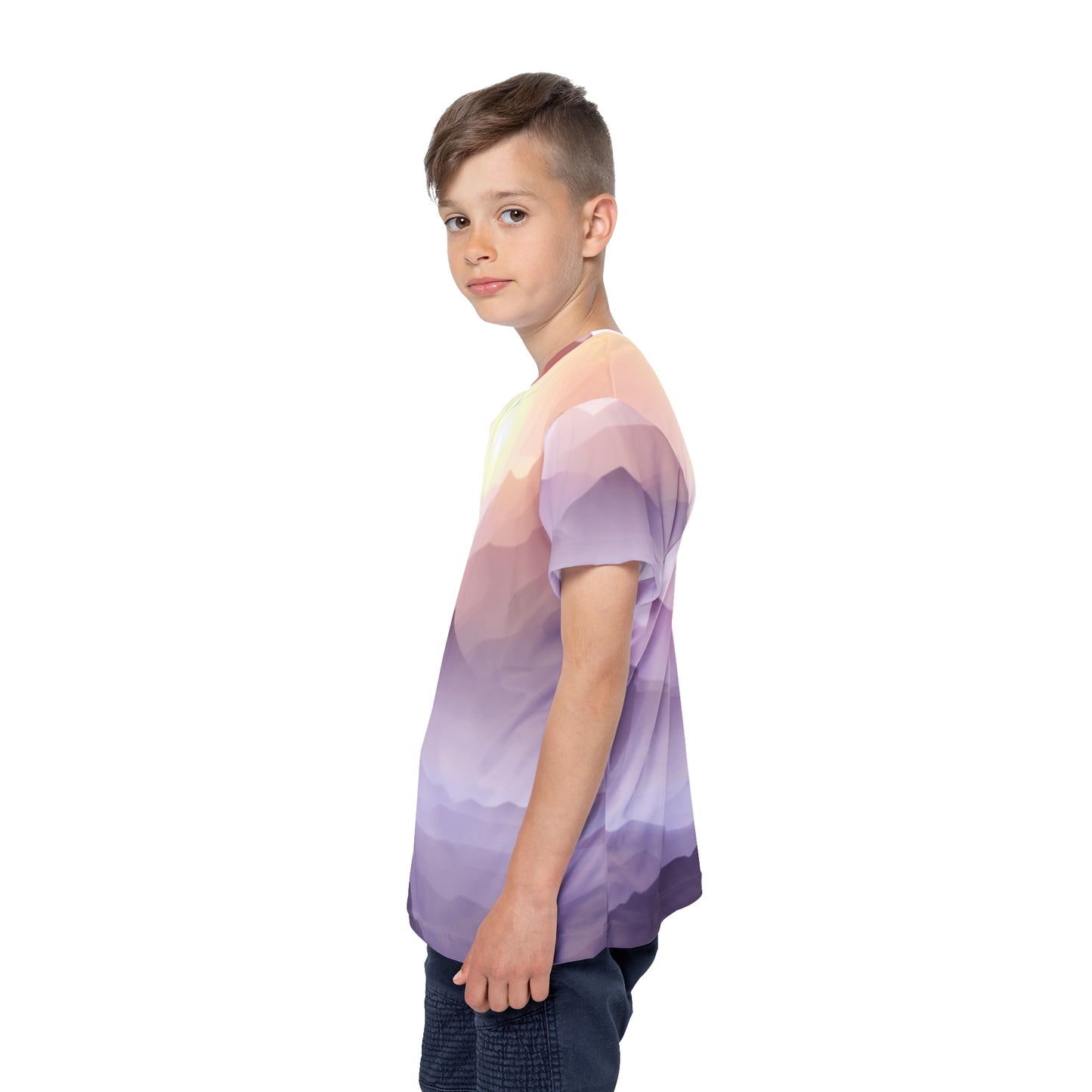 Purple Mountains, Unisex Kids Sports Jersey (AOP)