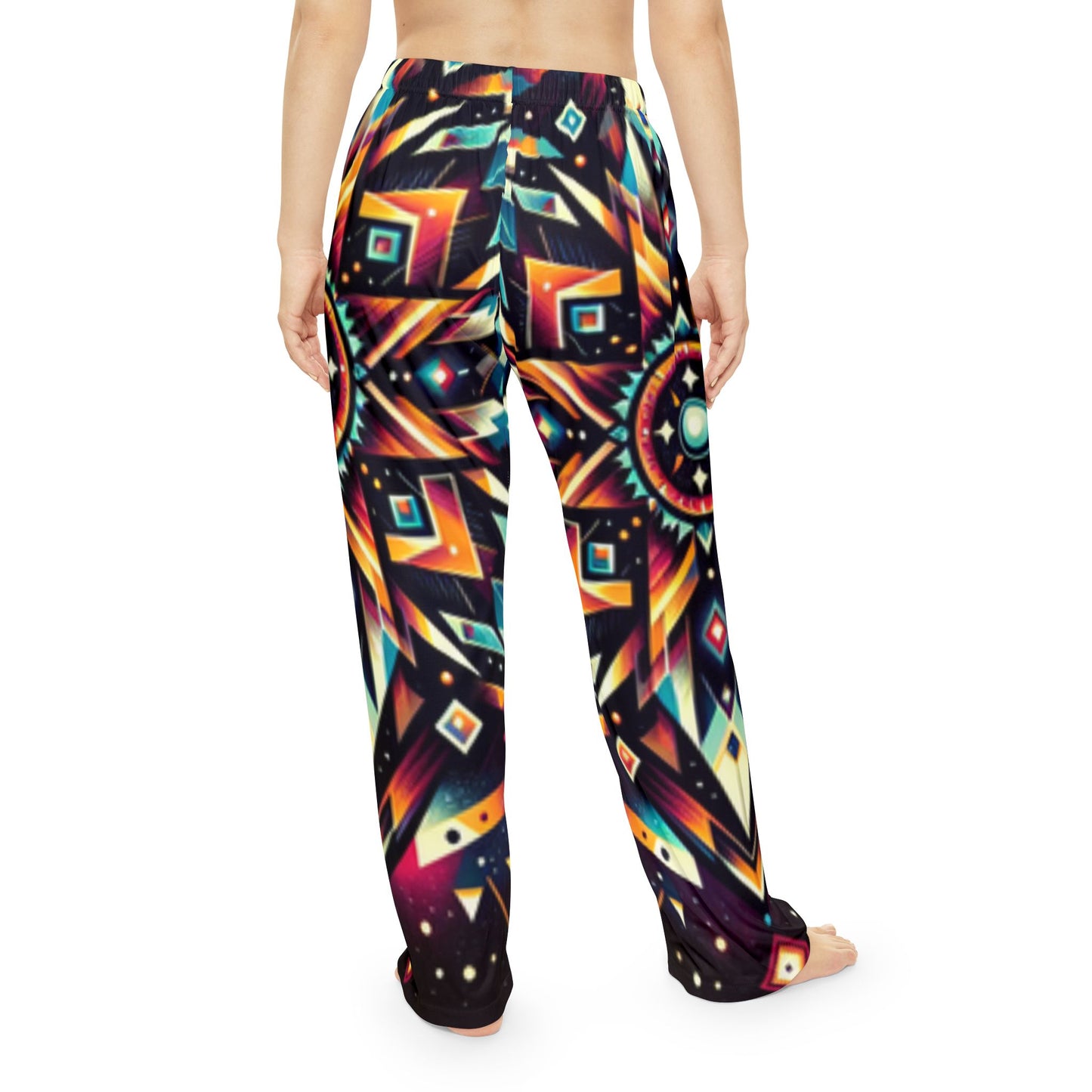 Geometric Tribal, Women's Pajama Pants (AOP)