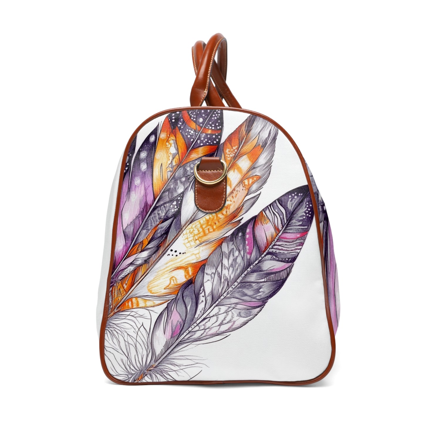 White Feathers, Waterproof Travel Bag