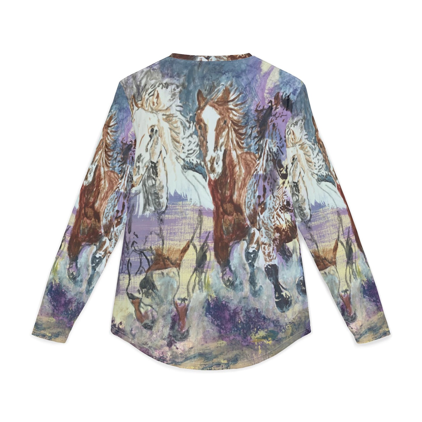 "Free as the Breeze" Men's UV Protection Long Sleeve Shirt, Stylish Outdoor Apparel, Gift for Horse Lovers, Sun Protection Top