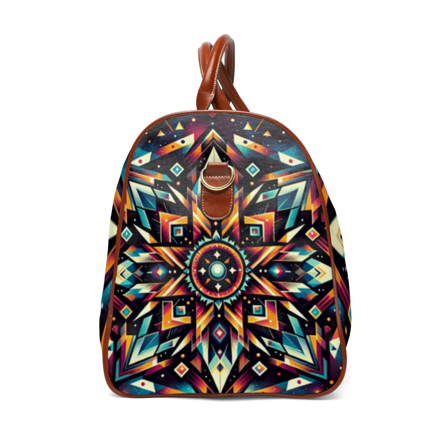 Geometric Tribal, Waterproof Travel Bag