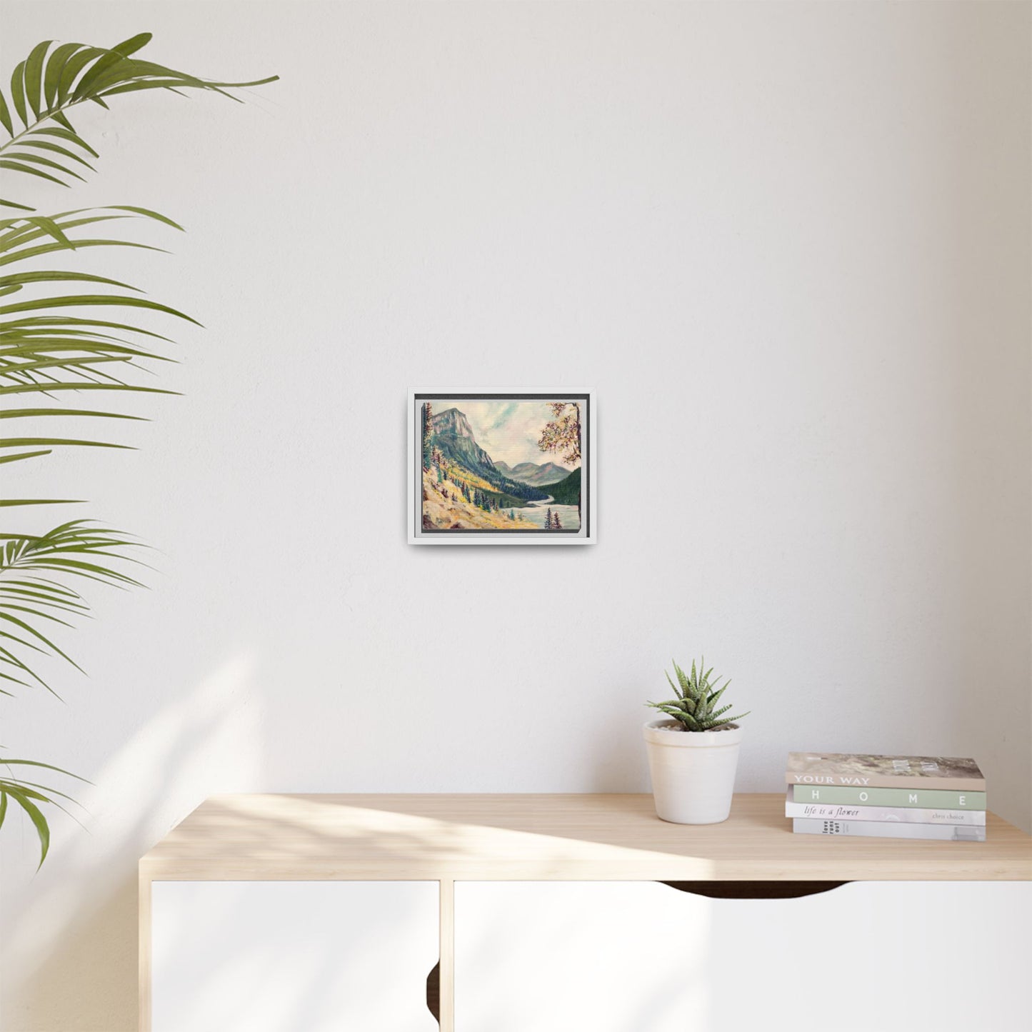 Cascading Landscape Framed Art, Nature Wall Decor, Scenic Home Décor, Mountain Artwork, Gift for Nature Lovers