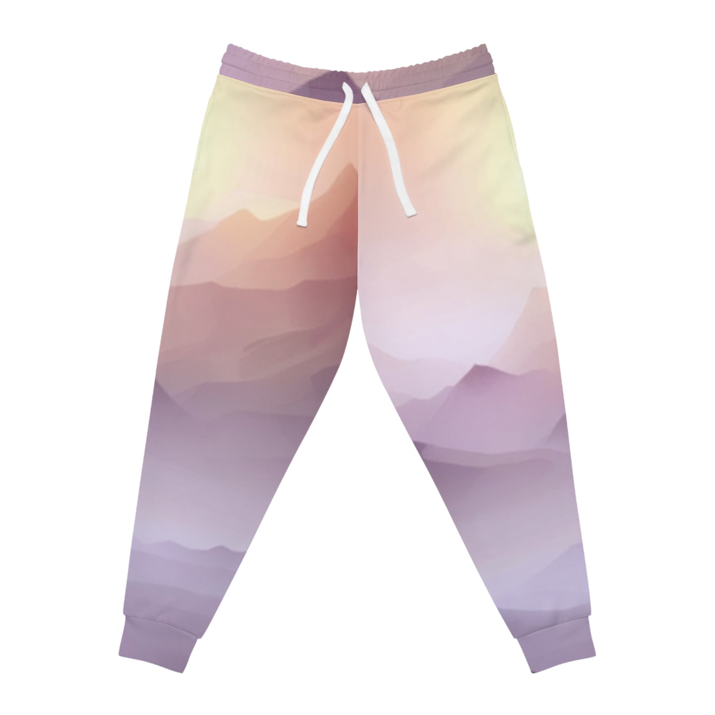 Purple Mountains, Unisex Athletic Joggers (AOP)