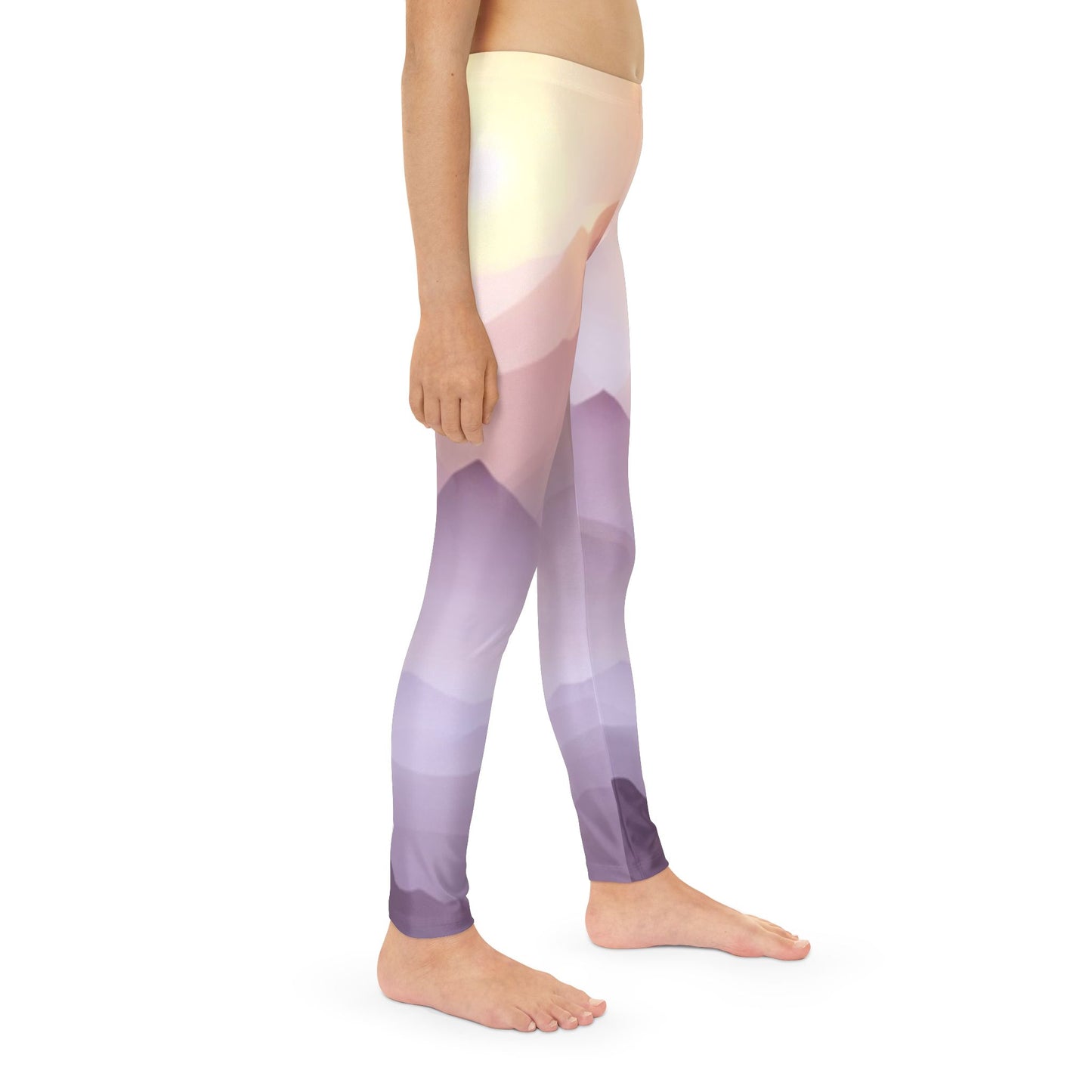 Purple Mountains, Unisex Youth Full-Length Leggings (AOP)