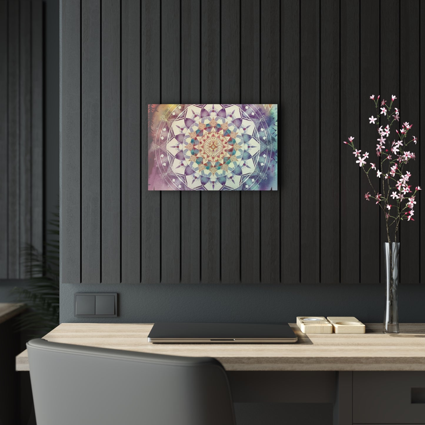 Geometric Pastel Rainbow, Acrylic Prints