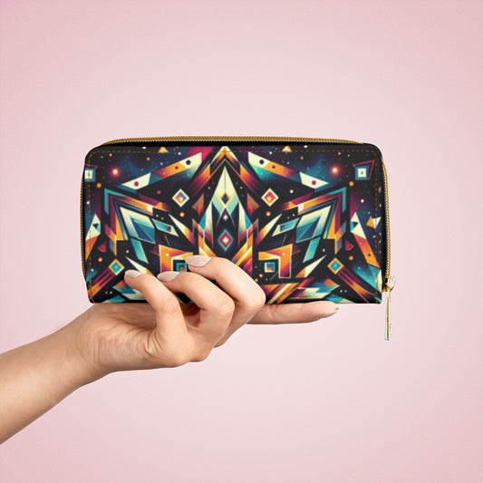 Geometric Tribal, Zipper Wallet