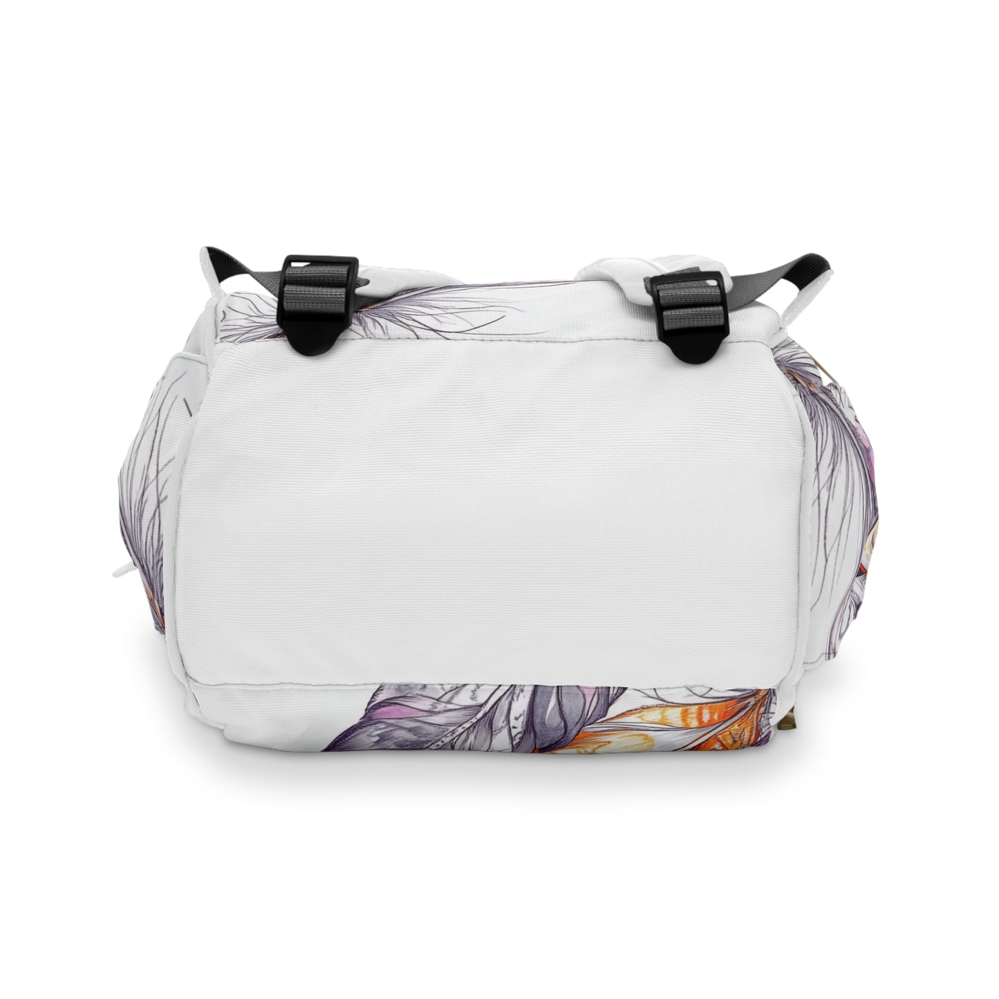 White Feathers, Multifunctional Diaper Backpack