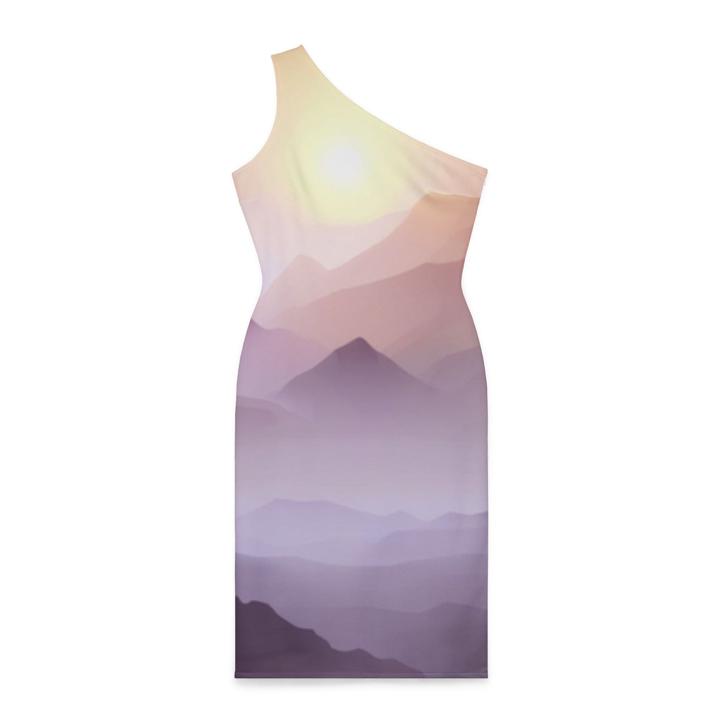 Purple Mountains, Shoulder Dress (AOP)