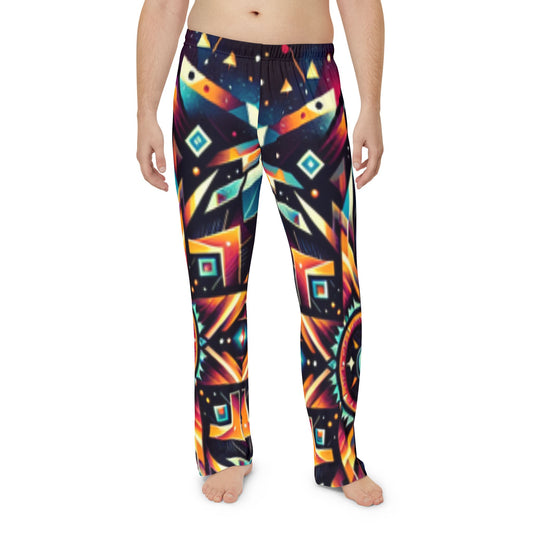 Geometric Tribal, Men's Pajama Pants (AOP)