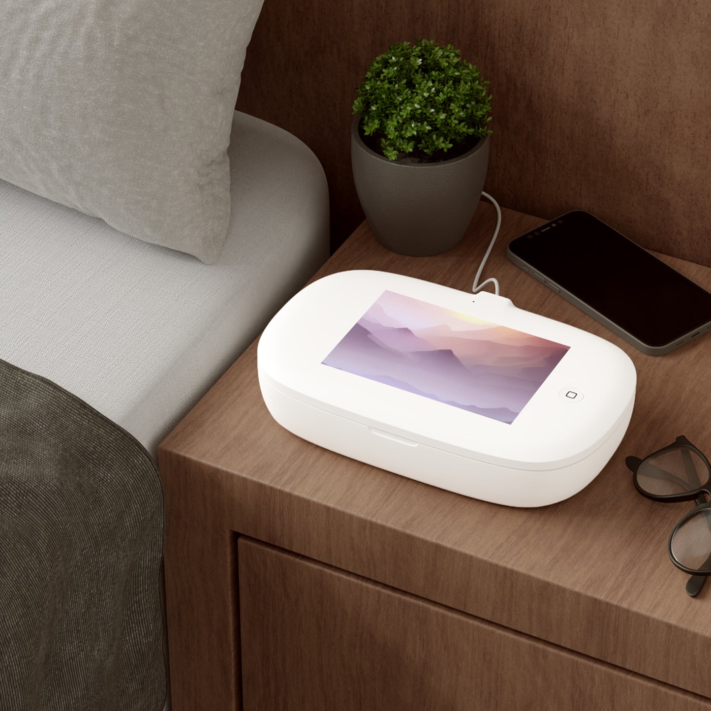 Purple Mountains, UV Phone Sanitizer and Wireless Charging Pad