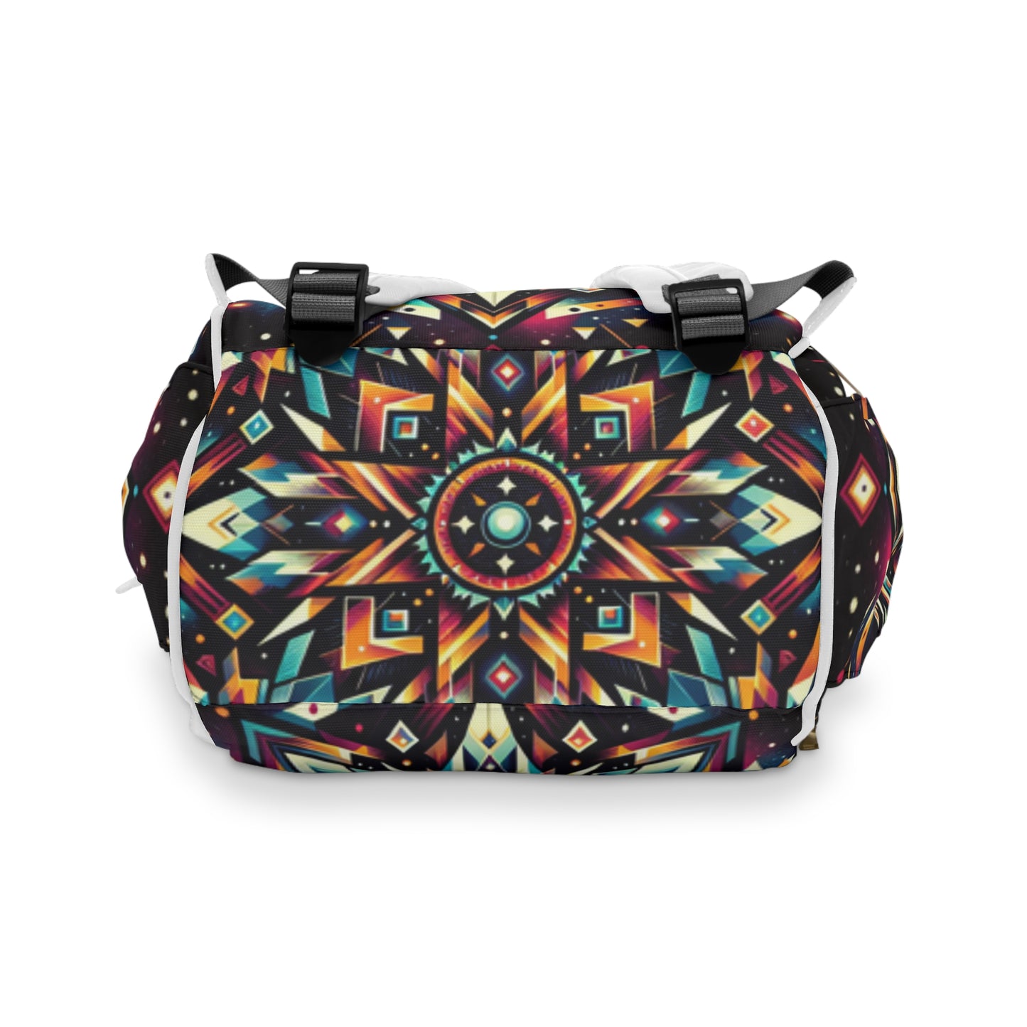 Geometric Tribal, Multifunctional Diaper Backpack