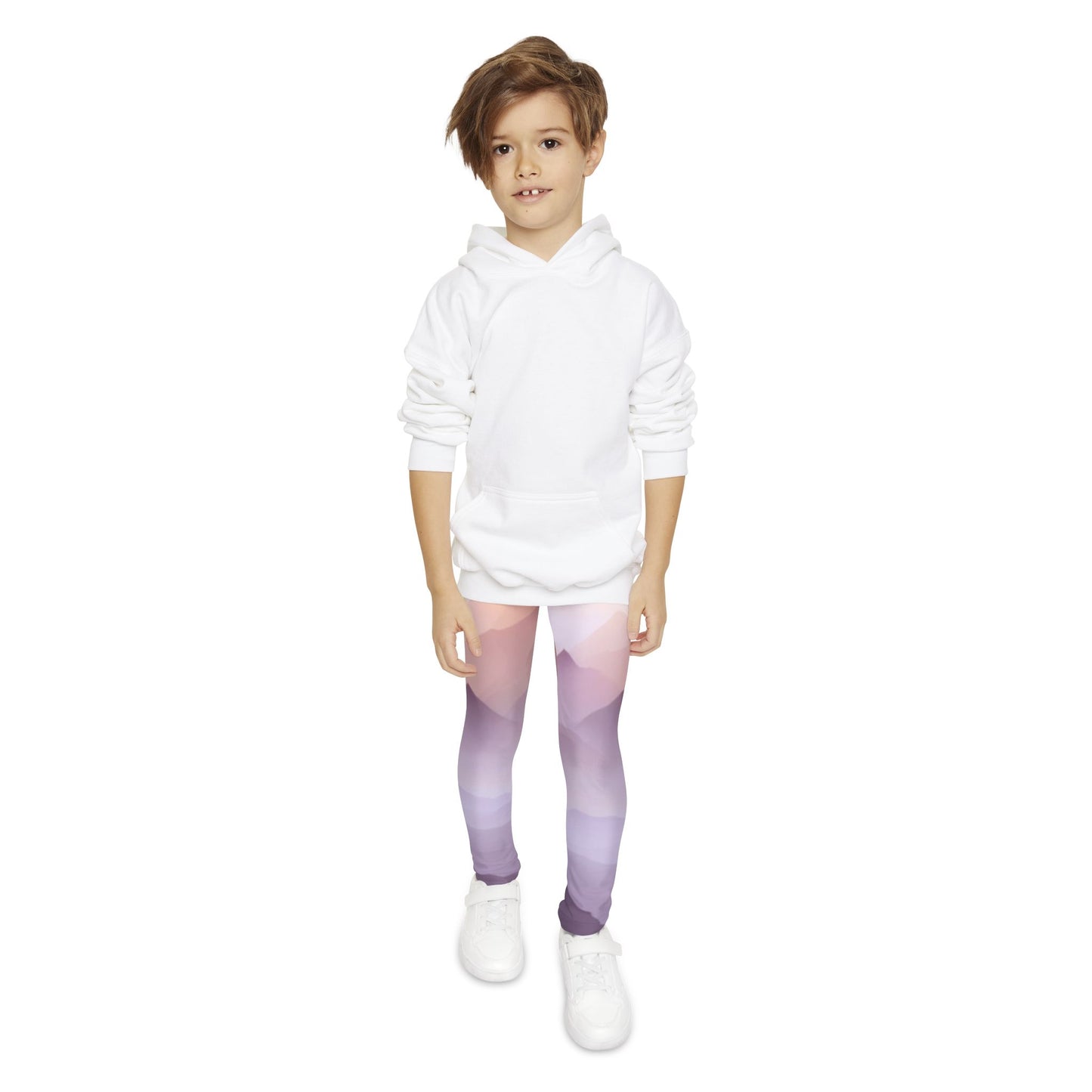 Purple Mountains, Unisex Youth Full-Length Leggings (AOP)