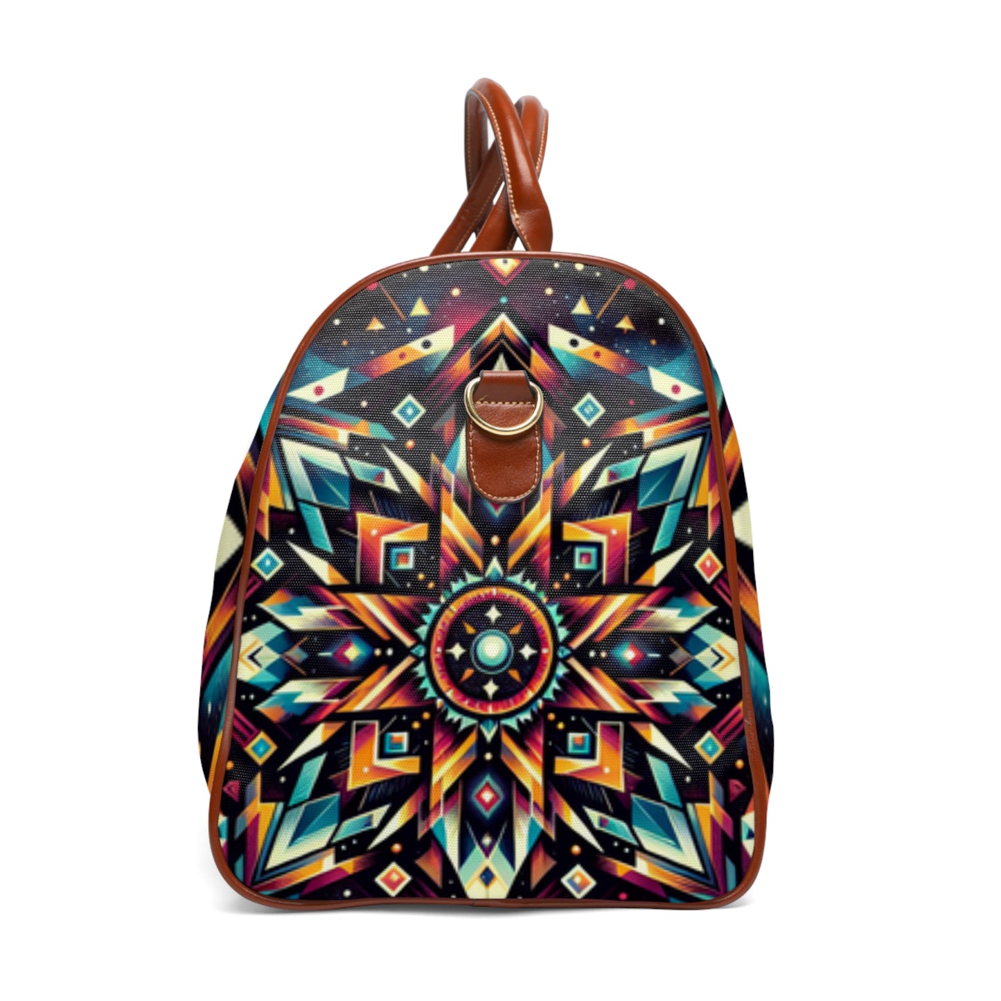 Geometric Tribal, Waterproof Travel Bag