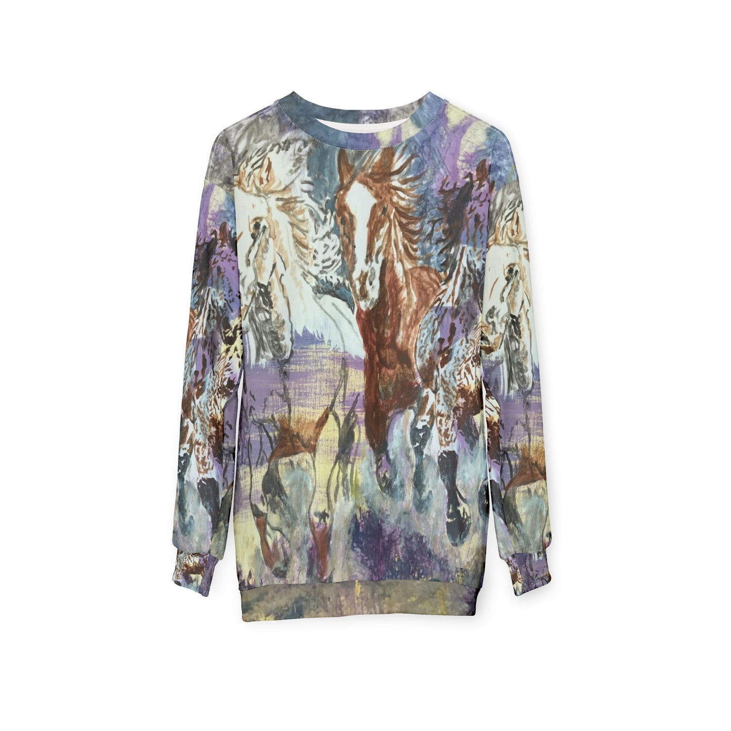 "Free as the Breeze" Unisex Sweatshirt, Cozy Horse Lover's Apparel, Perfect for Gift Giving, Horse Riding Events, Country Lifestyle