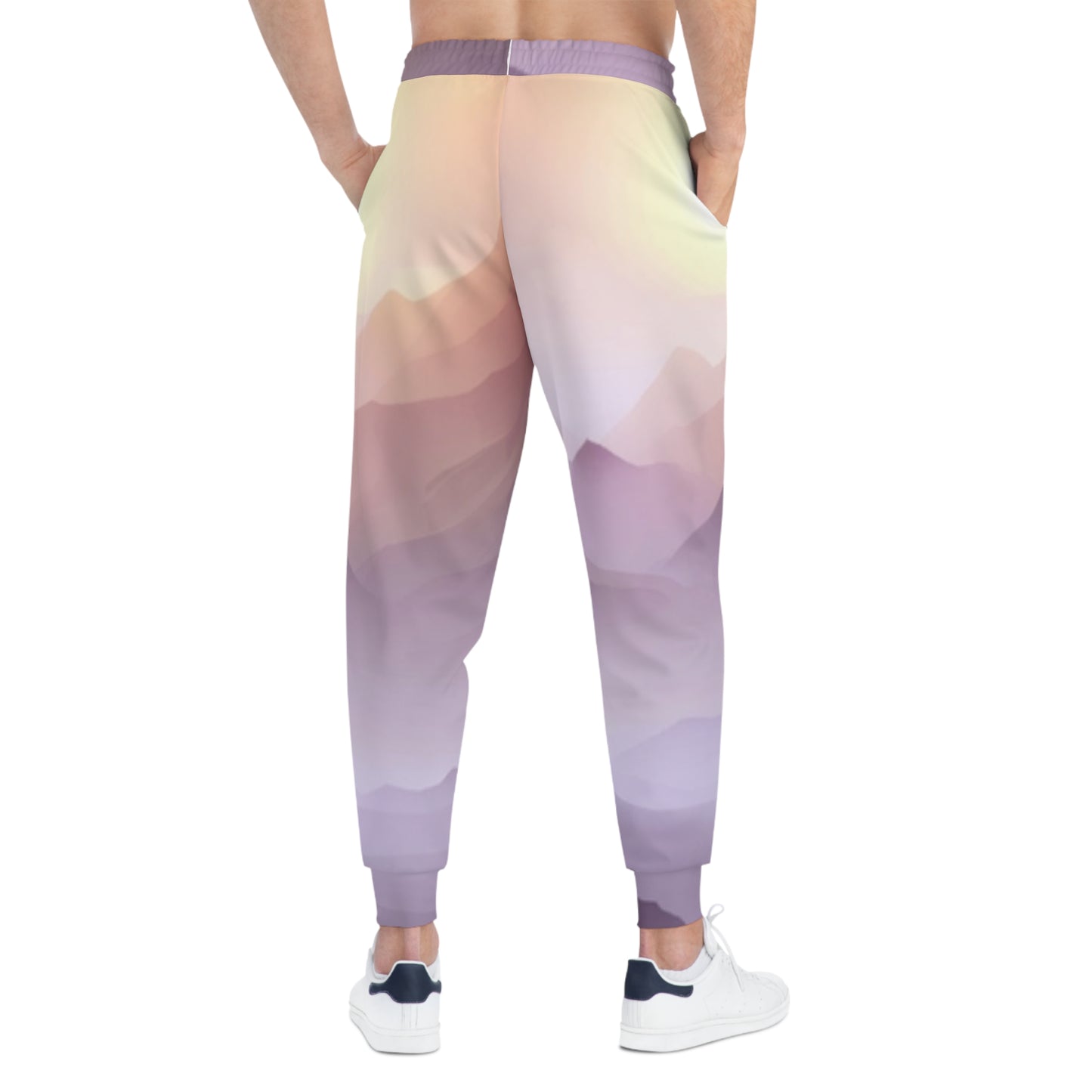 Purple Mountains, Unisex Athletic Joggers (AOP)