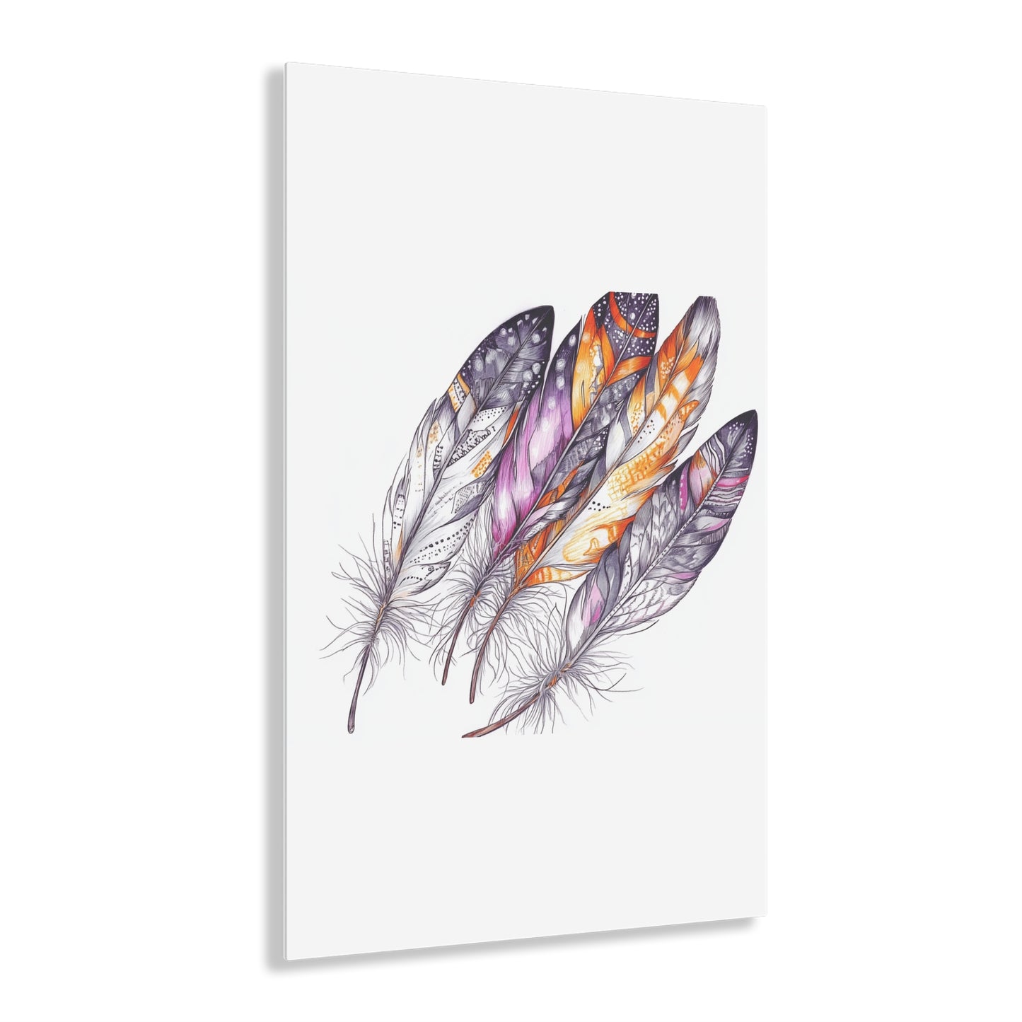 White Feather, Acrylic Prints