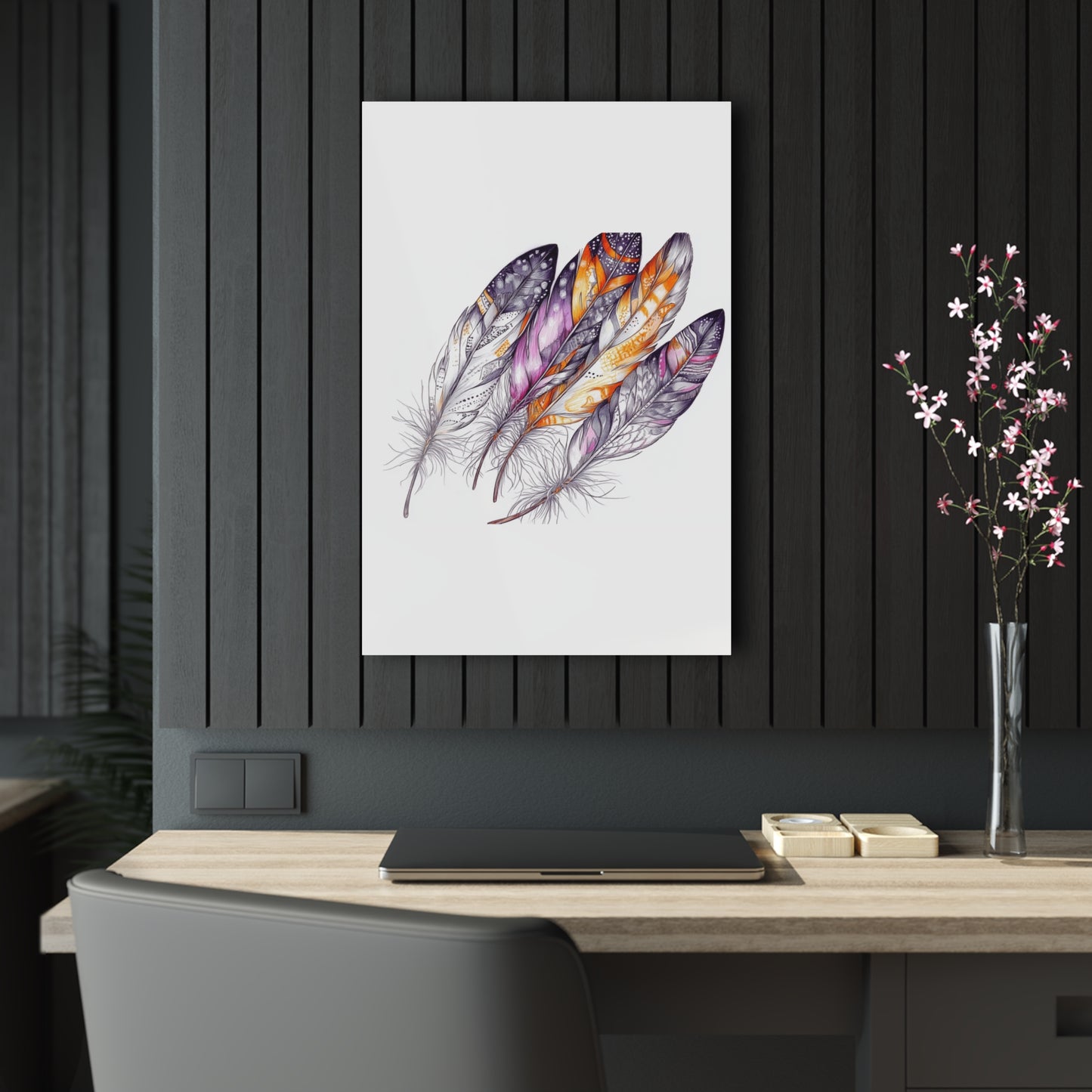 White Feather, Acrylic Prints