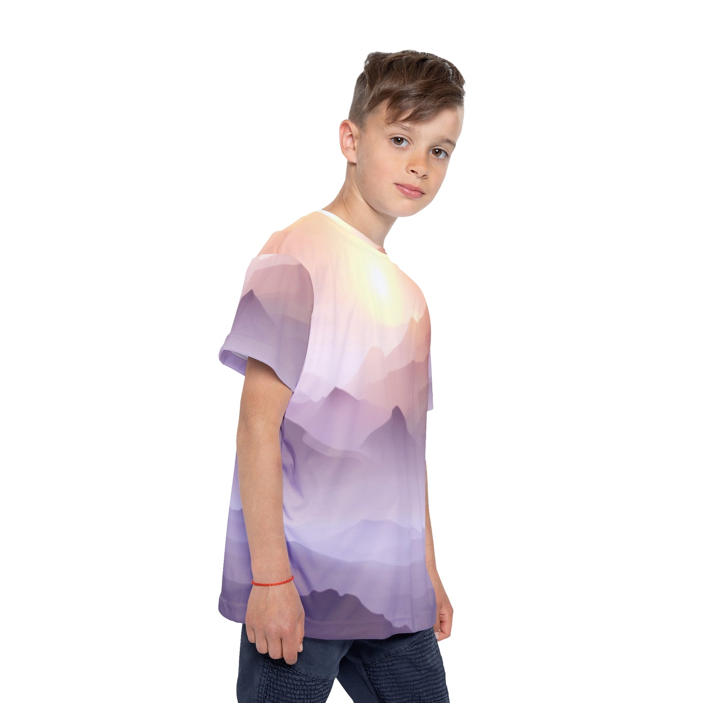 Purple Mountains, Unisex Kids Sports Jersey (AOP)