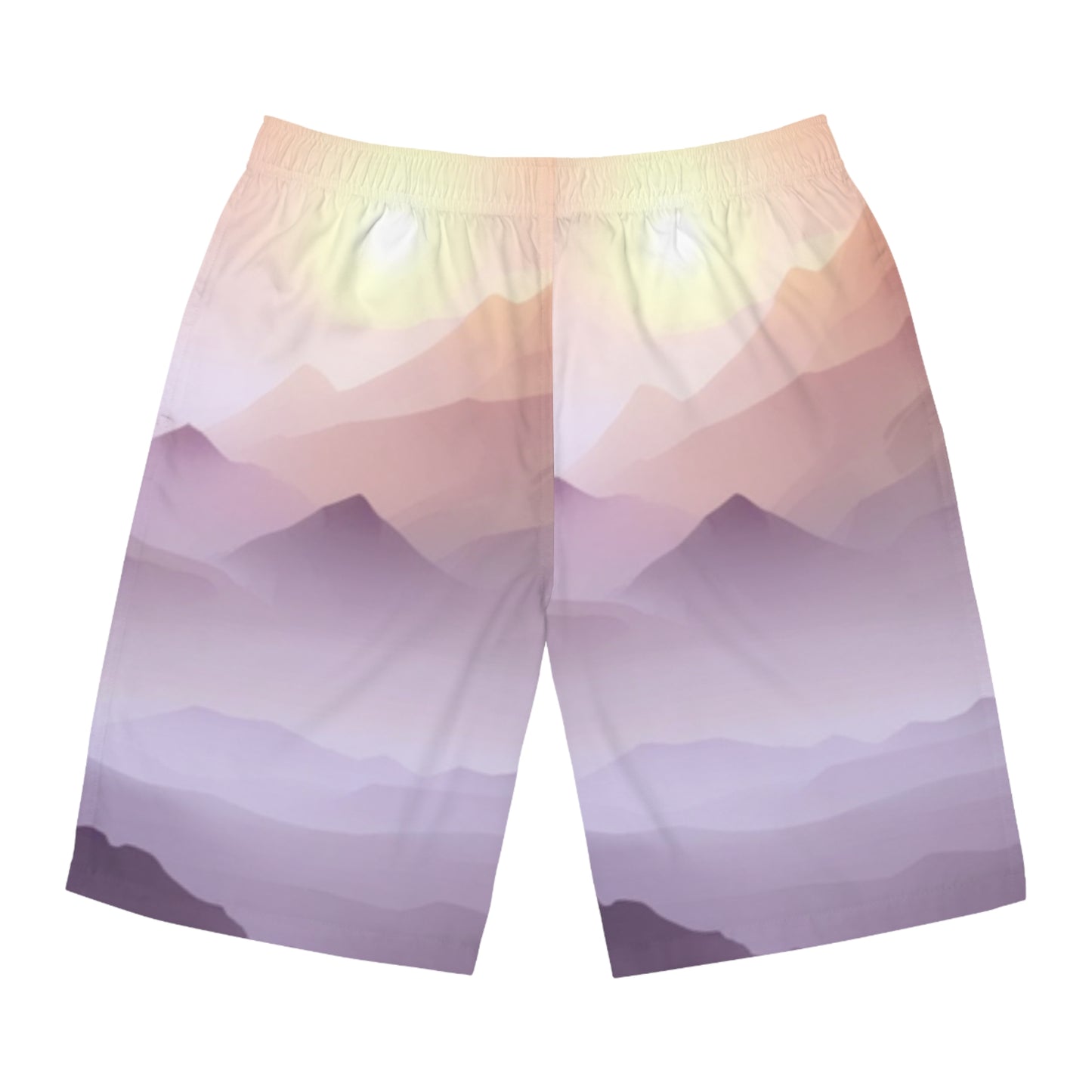 Purple Mountains, Men's Board Shorts (AOP)