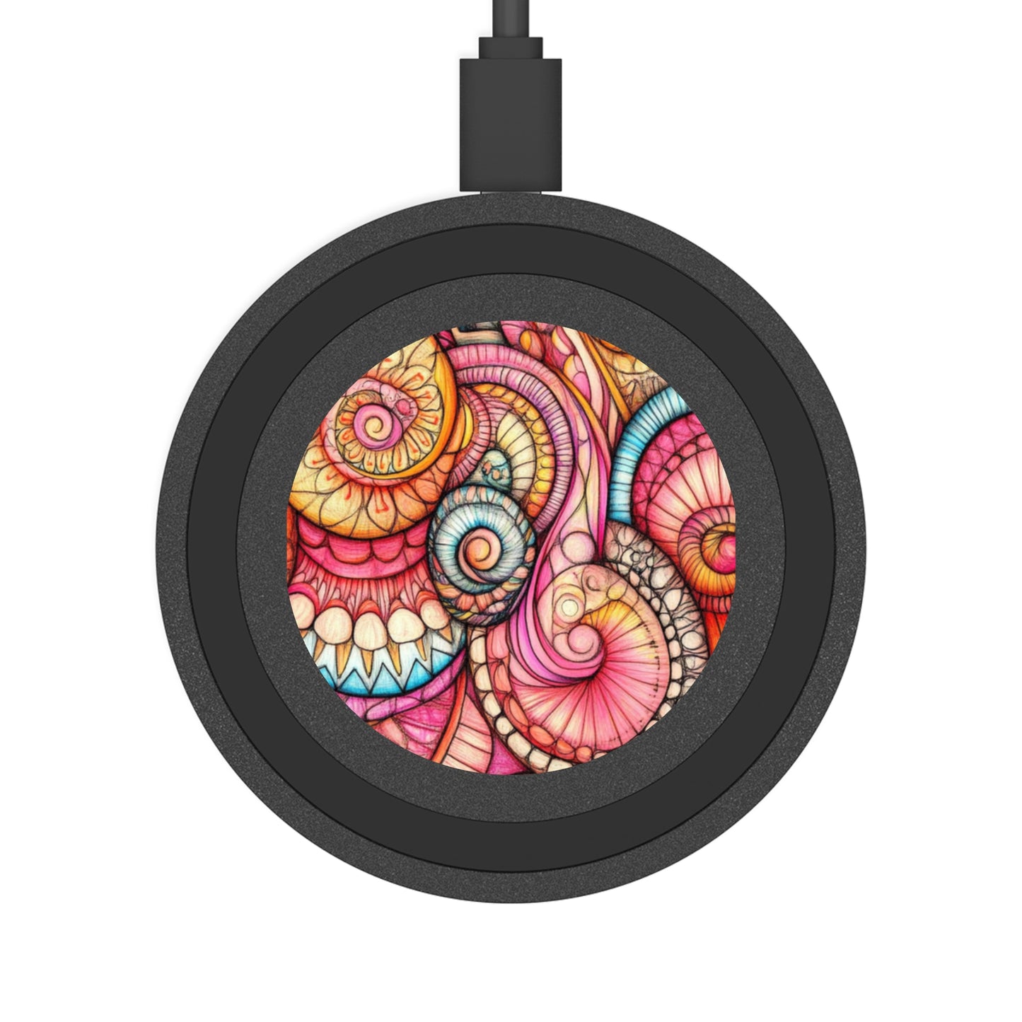 Abstract Seashell, Quake Wireless Charging Pad