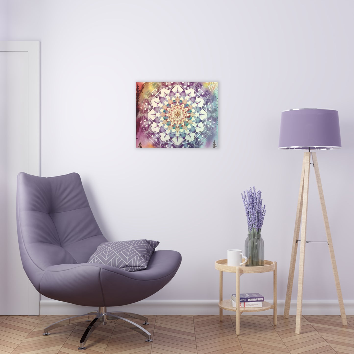 Geometric Pastel Rainbow, Acrylic Prints