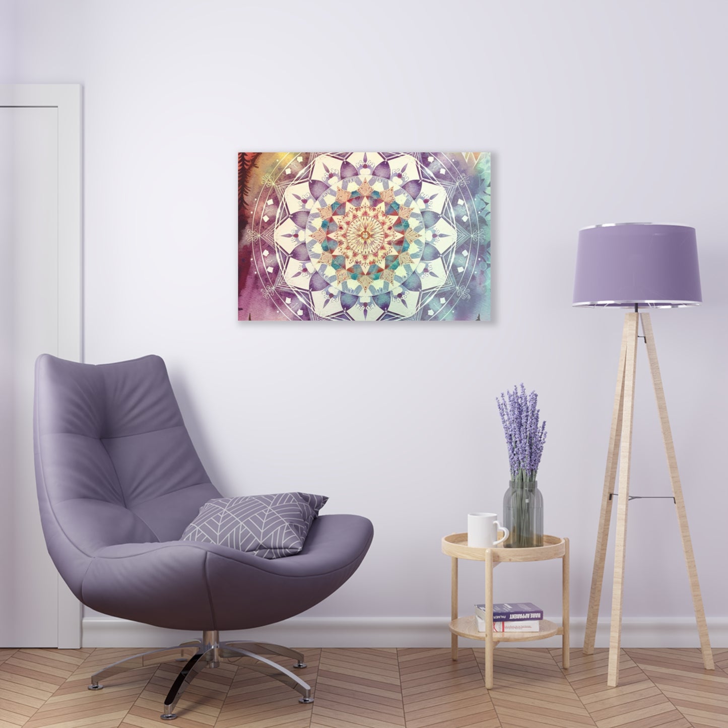 Geometric Pastel Rainbow, Acrylic Prints