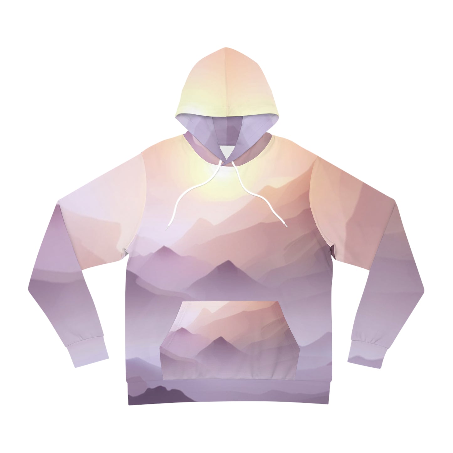 Purple Mountains, Unisex Fashion Hoodie (AOP)