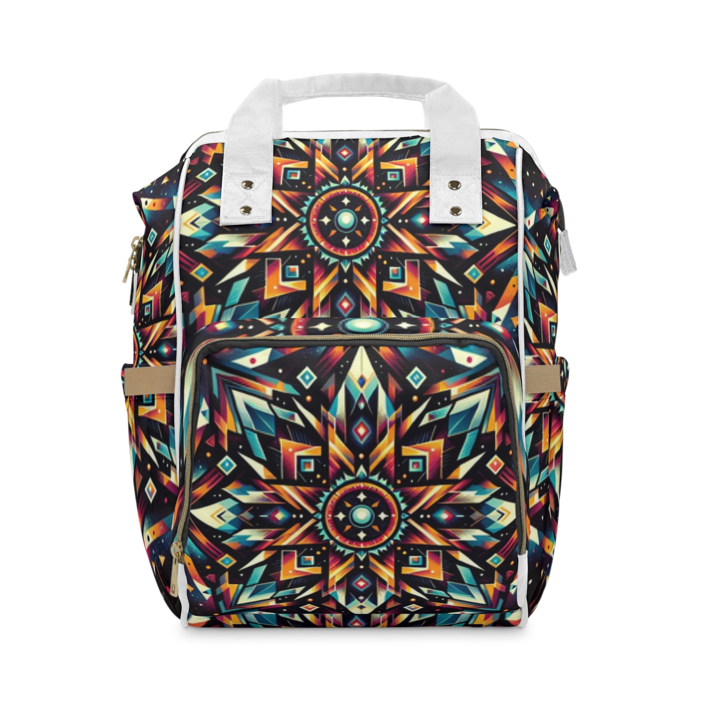 Geometric Tribal, Multifunctional Diaper Backpack