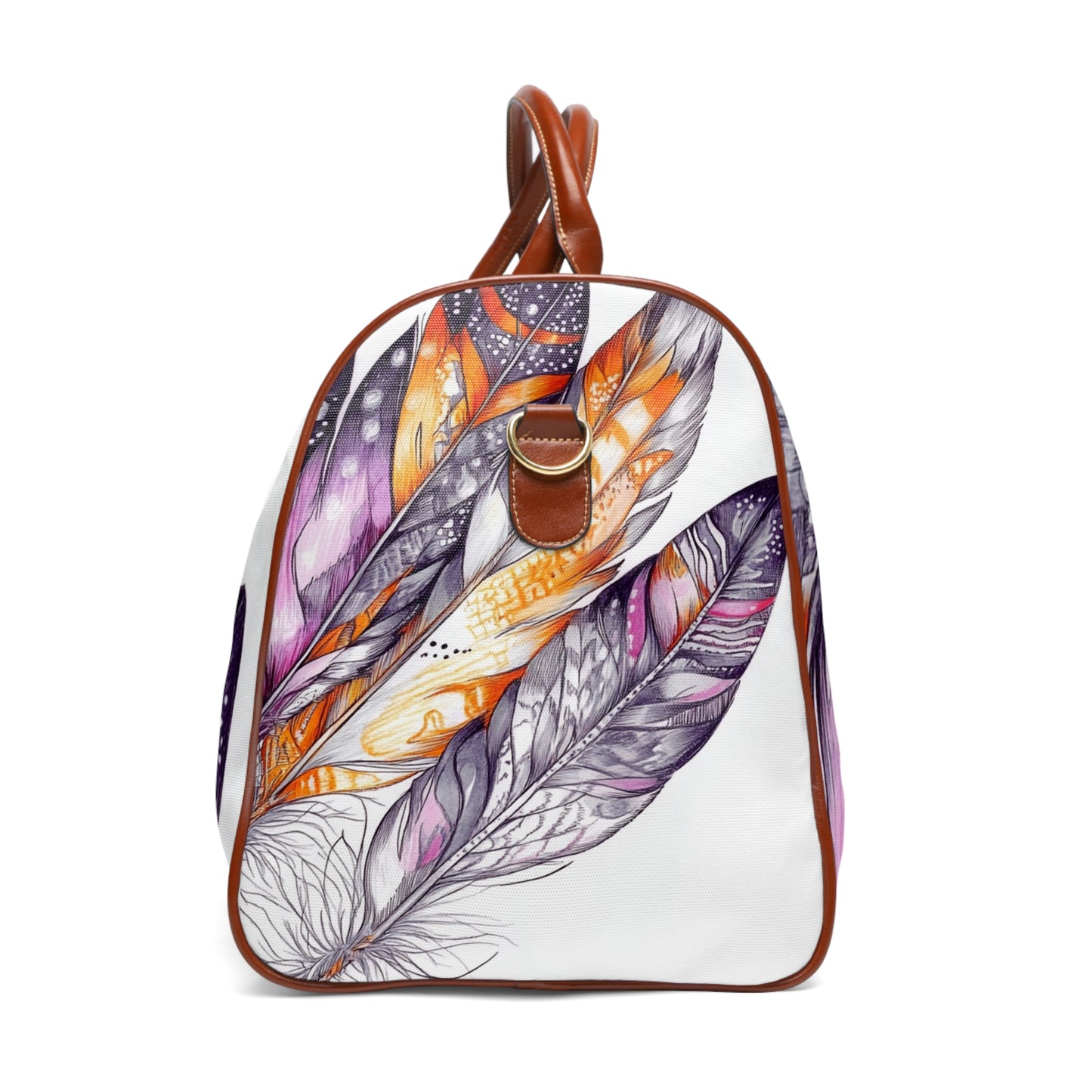 White Feathers, Waterproof Travel Bag