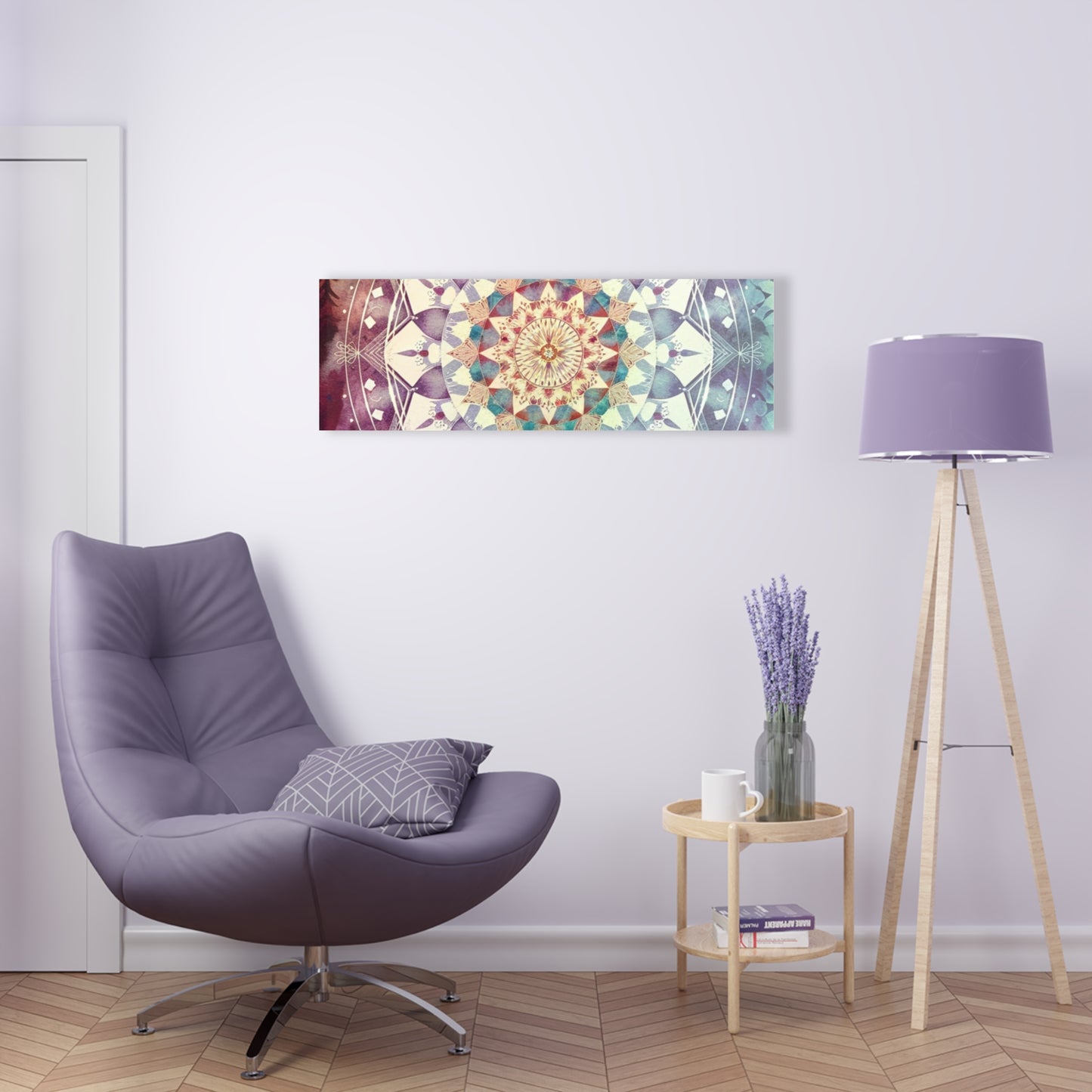 Geometric Pastel Rainbow, Acrylic Prints