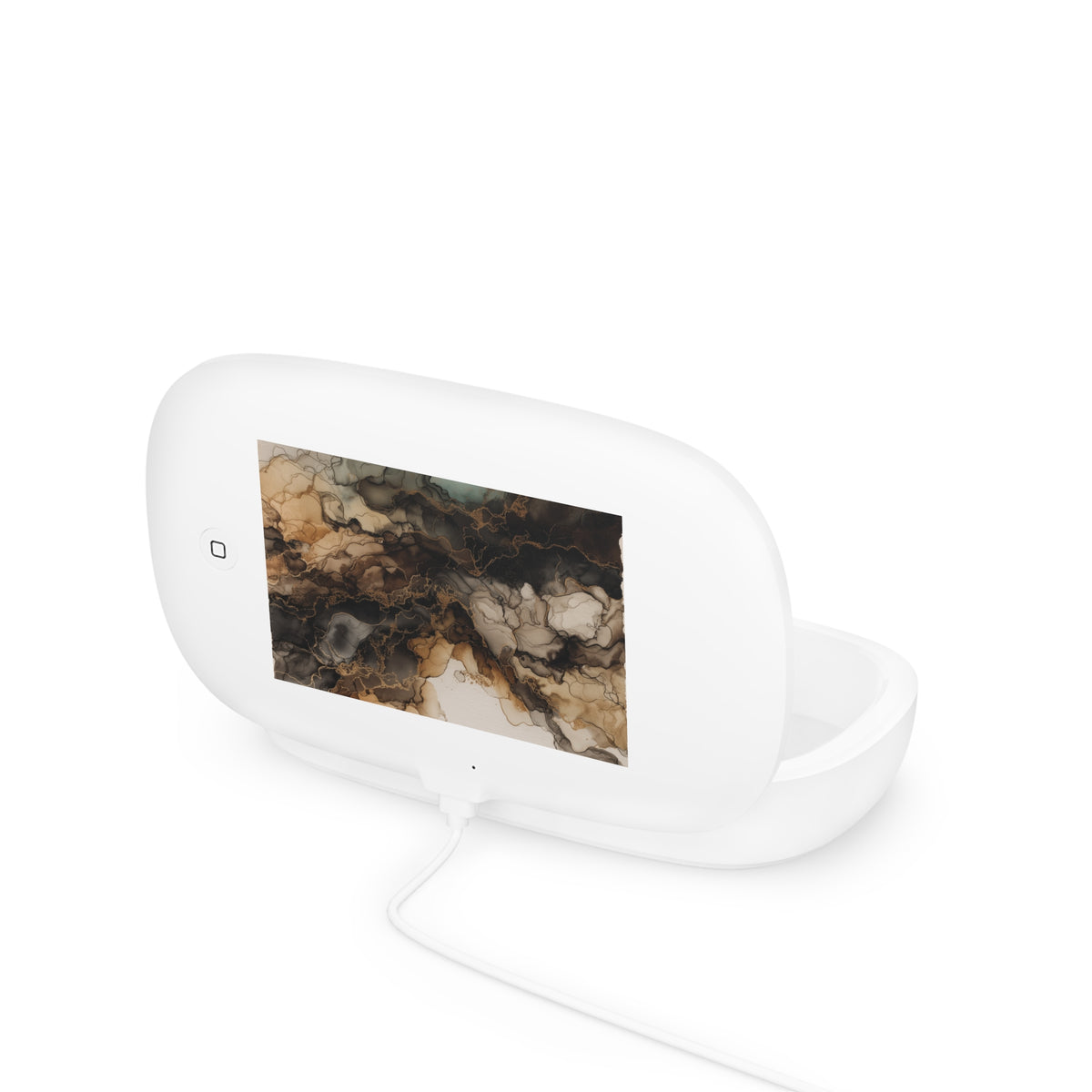 Earth Toned Watercolor, UV Phone Sanitizer & Wireless Charging Pad — Marble Smoke Art