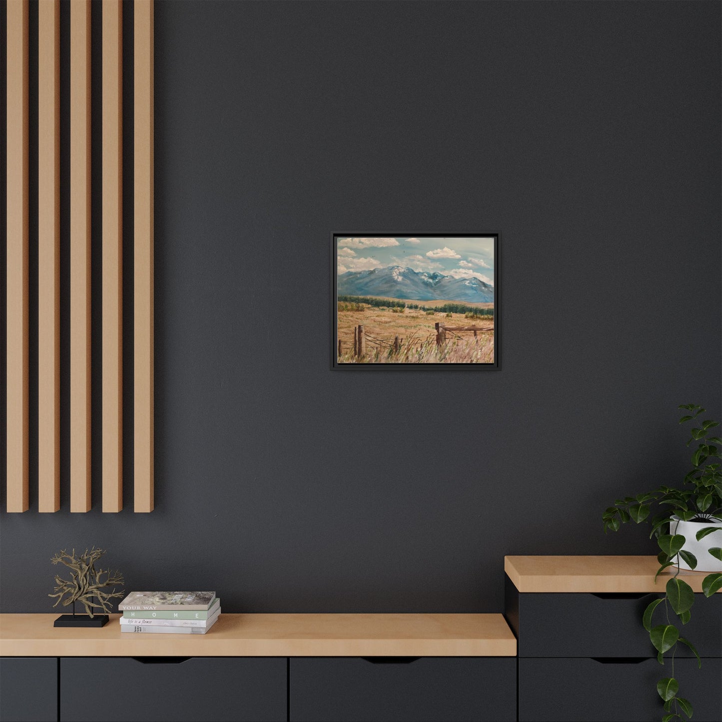 Framed Art Print, Scenic Landscape Wall Decor, Rustic Home Decor, Gift for Nature Lovers, Farmhouse Style, Office Artwork