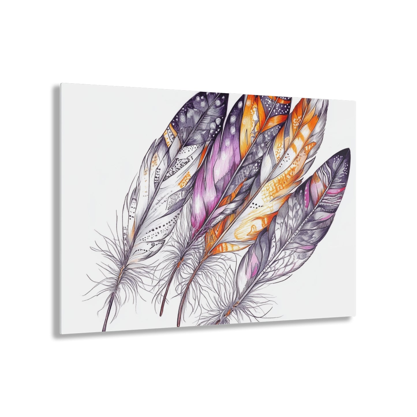 White Feather, Acrylic Prints